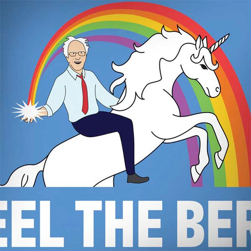 Feel The Bern Unicorn MacBook Skins